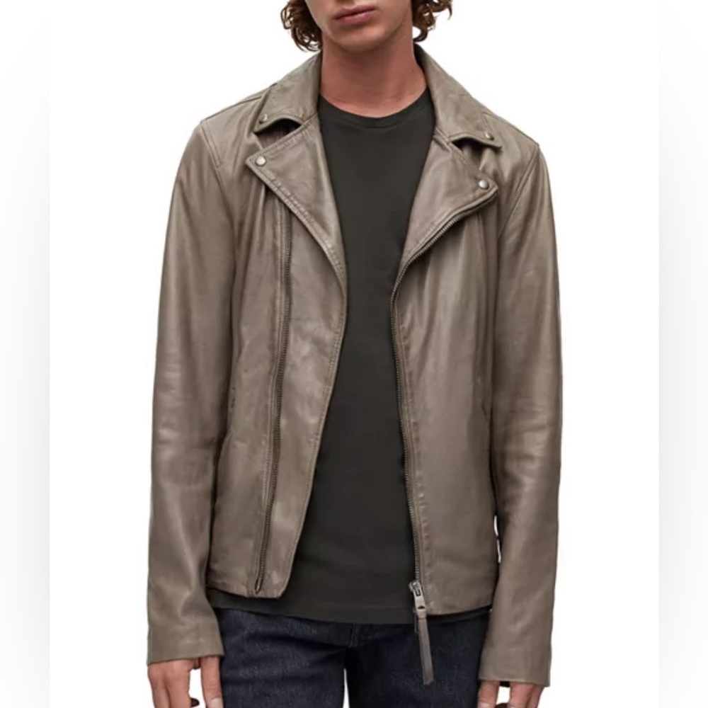 All Saints Leo Biker Moto Leather Jacket